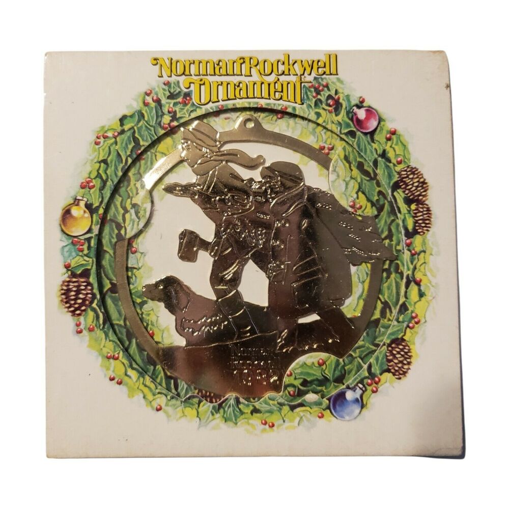 Vintage McDonald's Norman Rockwell Christmas Ornament 1982 Coca Cola NEW UNUSED